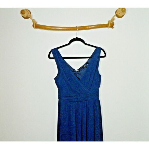 Lulu's Dress Size Small Navy Blue Thoughts of Hue Surplice Maxi Dress - Picture 5 of 8